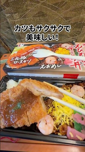 岡山駅で美味しい駅弁見つけた！#岡山グルメ #駅弁 #新幹線 #えびめし