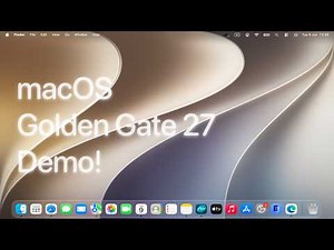 macOS Golden Gate 27 Developer Beta Demo!