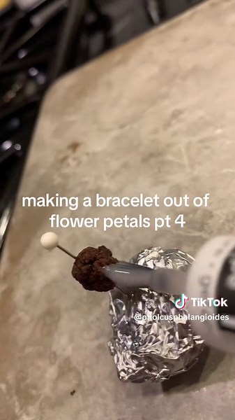 Creating a Beautiful Flower Bracelet with Dried Petals