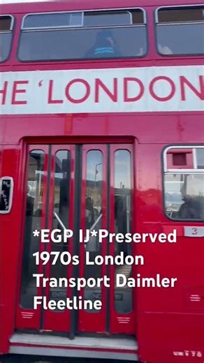 *EGP IJ*Preserved 1970s London Transport Daimler Fleetline #busspotting #fortheloveofbuses