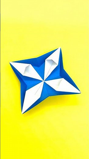 Origami Spinning Top: Spins Well with 1 Sheet! Also Works as a Push Pop Toy [#6]