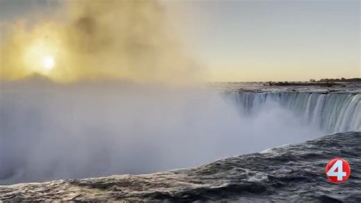 NCAA basketball fans venture north to see Niagara Falls