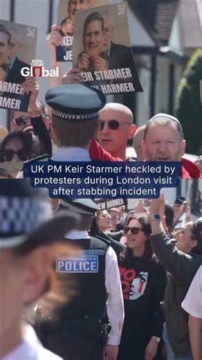 Keir Starmer Heckled In London After Stabbing Attack On Two Jewish Men #keirstarmer