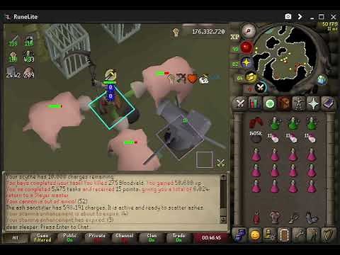 Meiyerditch Lab Bloodveld Slayer task 95k xp/hr (w/ alt)