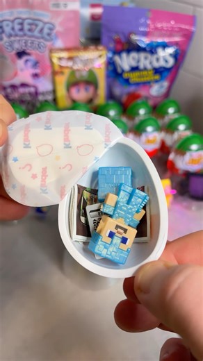 Day two of opening Minecraft Kinder Joy #kinderjoy #minecraft #youtubeshorts