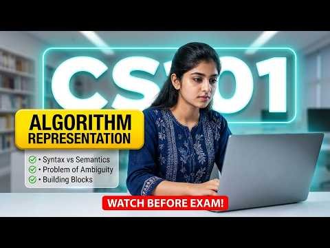 Module 88 - Algorithm: Representation | Introduction to Computing | CS101| Virtual University