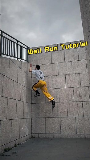 How to get up the high wall tutorial ! #parkourtutorial #wallrun