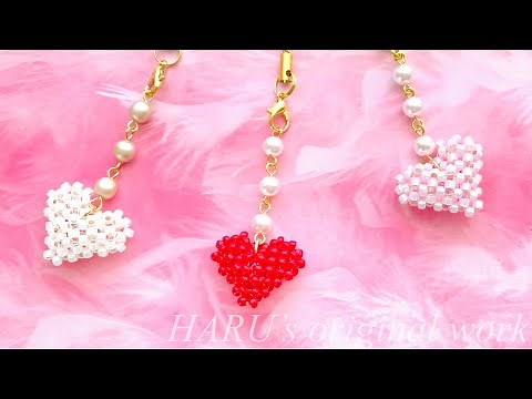 [149] ビーズの基本ハートモチーフの作り方