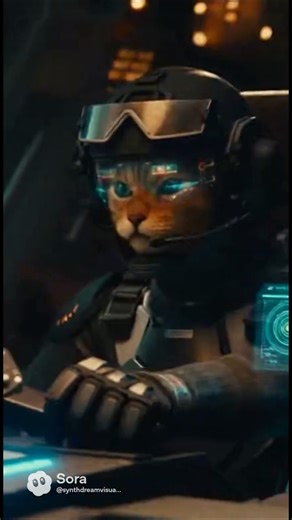 🇯🇵 😼🤖機甲猫、出撃！巨大怪獣を倒せ | Cat Mech vs. Kaiju Dragon | 貓貓機甲大戰巨龍 #Shorts #Cat #Animation #Sora