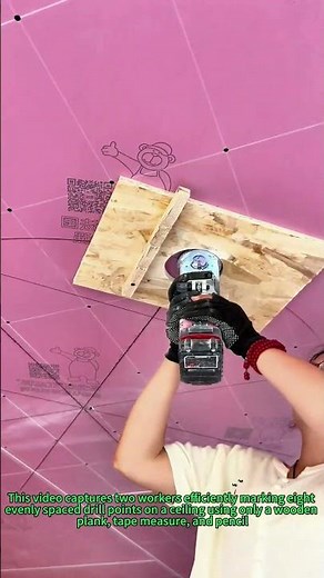 Life Hack: Mark 8 Ceiling Holes Fast with Geometry!