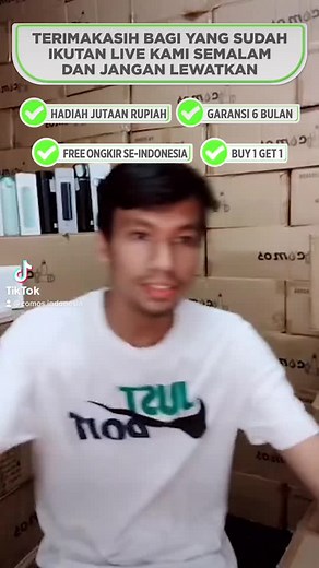 Sampai jumpa jam 19:00 malam nanti ya Jutaan Rupiah Hadia Free ongkir Se-Indonesia #frp #Bigpromo #tiktoklive #freeongkir