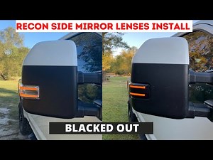 RECON SIDE MIRRORS LENS INSTALL F250 - F150