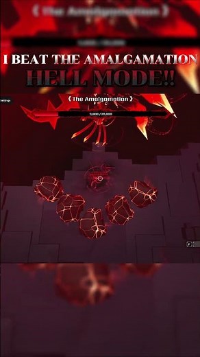 I BEAT THE AMALGAMATION HELL MODE!! #roblox #solsrng #boss #hell #gaming