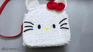 HELLO KITTY A CROCHET BOLSO 😍 | Hebras Crochet
