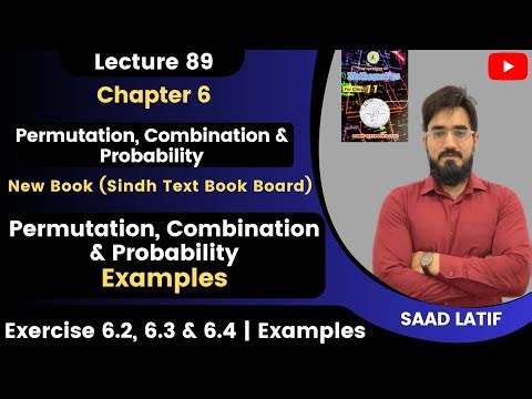 First Year Math New Book | Lecture 89 | Chapter 6 | Permutation, Combination & Probability | Example