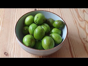 English Walnuts - from tree to (pickling) jar!