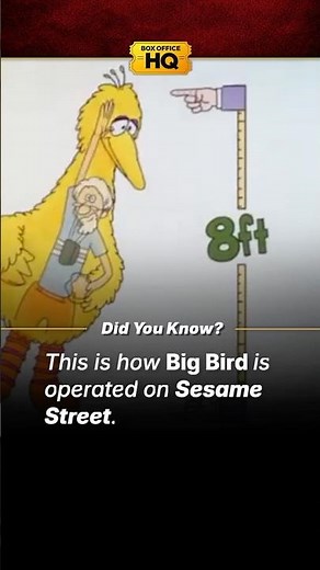 This is how Big Bird is operated on Sesame Street!