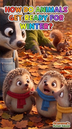 How Do Animals Get Ready for Winter? 🐿️🍂 | Grummel's Forest School