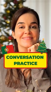 33K views · 771 reactions | In this reel, you can practice your speaking in Portuguese by having a conversation with me about Christmas. Simply follow the instructions, and let's talk!  __________ #portuguese #learnportuguese #speakportuguese #learnportugueseonline #conversationpracticeportuguese #miaesmerizacademy #ChristmasInPortugal | Mia Esmeriz Academy - Learn European Portuguese Online | Facebook