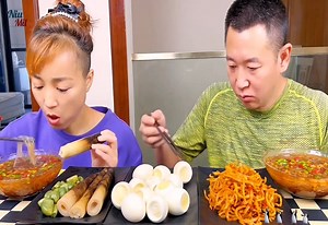19K views · 215 reactions | 2025’s Best Mukbang Couple Eating Contest | Funny Videos | Facebook