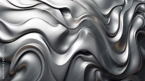 Abstract metal texture with black and white wavy 4k unique Abstract video
