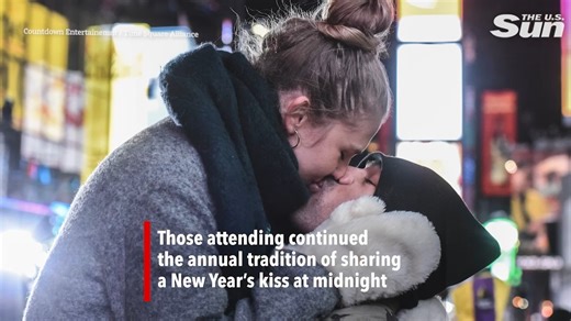 Many gathered to watch The Times Square ball drop #2024 #newyearseve #timessquare #newyorkcity #balldrop | The US Sun - News