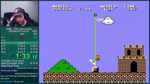 SMB2-J A-D Any% WR Attempts - kosmic on Twitch