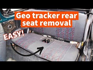 How to remove rear seat in geo tracker