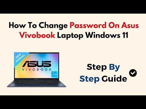 How To Change Password On Asus Vivobook Laptop Windows 11
