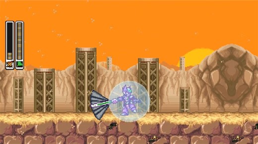 X8 09 Zero紫色特殊武器扇子家人们快来看！萌娃挑战洛克人X8 16bit重制版超燃名场面！操控帅气出击，凭精湛操作拿下，每一波走位都超绝，热血与可爱碰撞_游戏热门视频