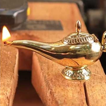 I Turned a Piece of Metal Into a Tiny Golden Aladdin Lamp! 🔥