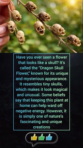 Skull-Like Flower? The Mysterious Dragon Skull Flower Explained#DragonSkullFlower #WeirdPlants