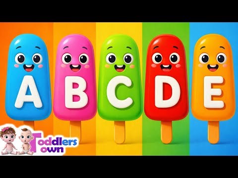 Learn ABC's with Alphabet Ice Cream Popsicles Song 🍦🍧 ABC Songs for Children | Toddlers Town