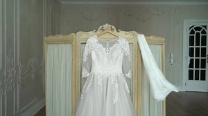 Bride Undressing To Put on Wedding Dress Stock Footage - Video of newlyweds, dressing: 149234598