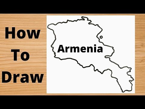 How to draw the map of Armenia - step by step