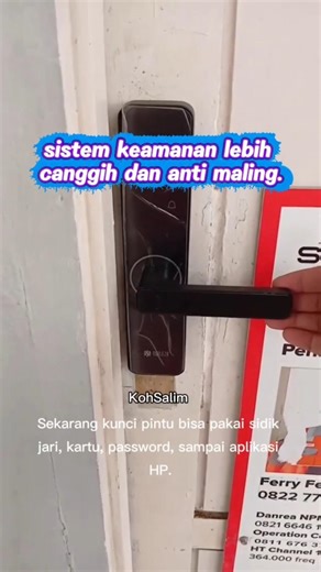 NOBLEZA Smart Door Lock Kunci Pintu Digital Handle Fingerprint RFID Smartlock App TUYA WIFI
