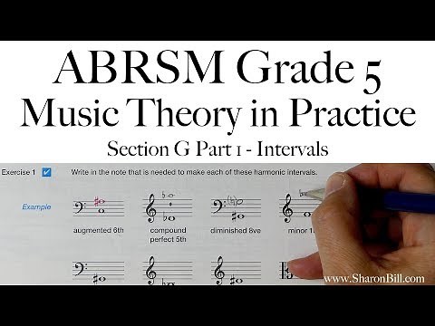 ABRSM Music Theory Grade 5 Section G Part 1 Intervals with Sharon Bill