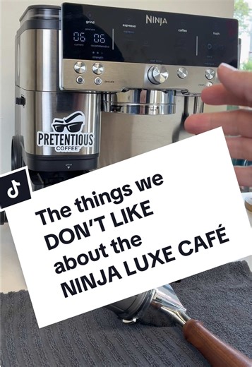Ninja Luxe Café Espresso Machine Pet Peeves