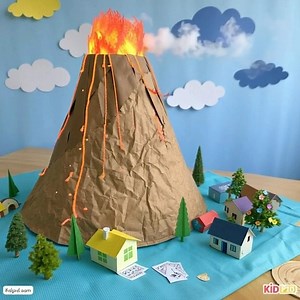 Volcano School Project | K4 Craft