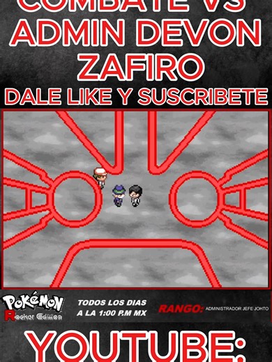 Pokemon Team Rocket Edition: Battle with Admin Devon in Zafiro