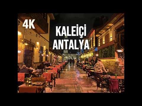 4K Walking Tour of Kaleiçi Old Town — Antalya Turkey | Relaxing City Walk