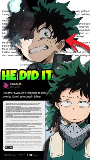 Deku's VA really did this… 😳#animenews #myheroacademia
