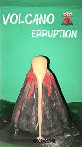 DIY Volcano eruption 🌋 | Baking Soda , Lemon/Vinegar | Science experiment 🥼🧪|