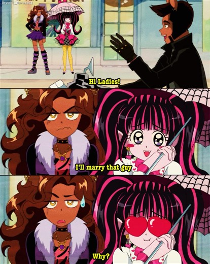 BRENNI MURASAKI | Clawdeen | Draculaura | Clawd 💕 . #clawdeenwolf #draculaura #monsterhighfanart #chowder #brennimurasaki | Instagram