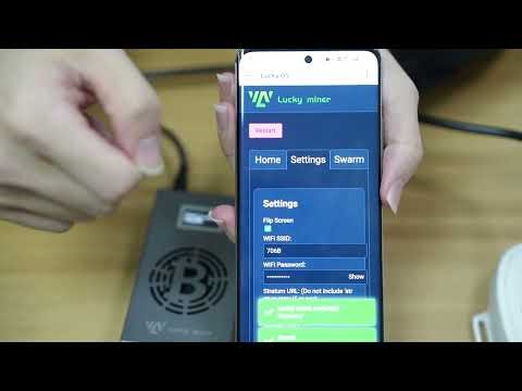 Bitcoins Miner crypto mining machine asic LV06 2.4GWiFi SHA-256 500GH/S BM1366 Solo Home Use