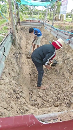 Digging a Pond for Sufficiency Economy Fish Farming #FollowingInTheFootstepsOfFather #CreatingFoo...