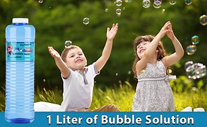 Watch 33.8 oz Bubble Liquid Refill Solution for Bubble Gun Machine on Amazon Live