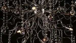 Elegant Lighting Astro Collection 18-Light Hanging Fixture with Royal Cut Crystals, Chrome Finish