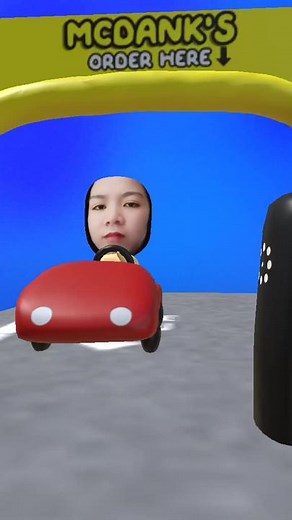 Driving Through McDank's with a Toy Car Adventure