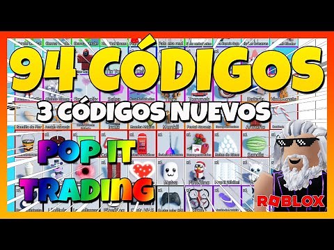 ✅3 CÓDIGOS NUEVOS ⭐ 94 CÓDIGOS de POP IT TRADING activos y actualizados⭐ Roblox 2024⭐ EMiLiOR